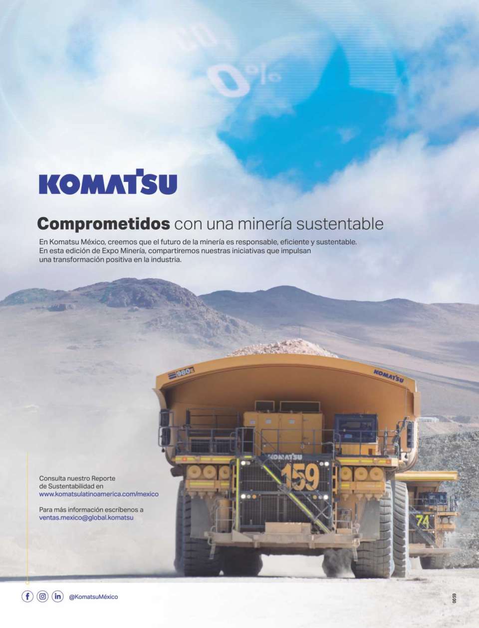 Maquinaria y Equipo para Mineria, Maquinaria para Construccion, KOMATSU presente en EXPO MINERIA.