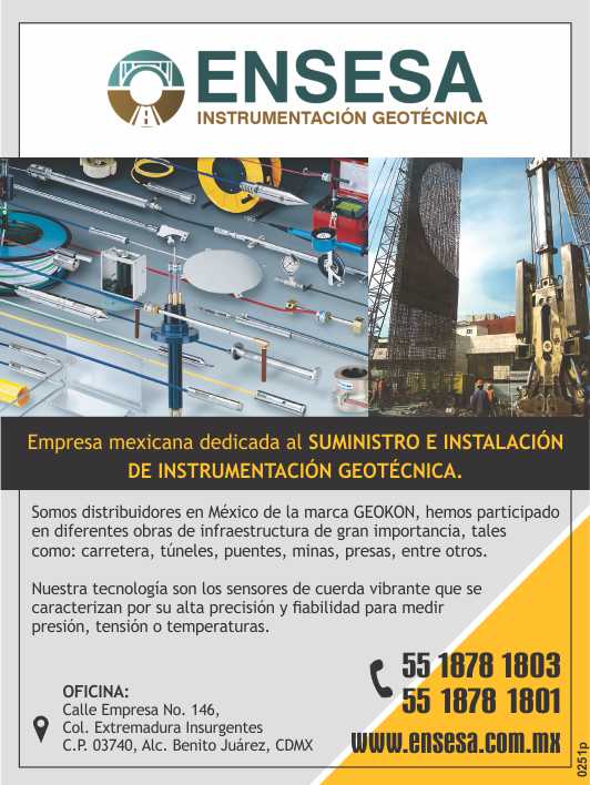 Suministro e Instalacion de Instrumentacion Geotecnica. Somos distribuidores de la marca GEOKON. Nuestra tecnologia son los sensores de cuerda vibrante.