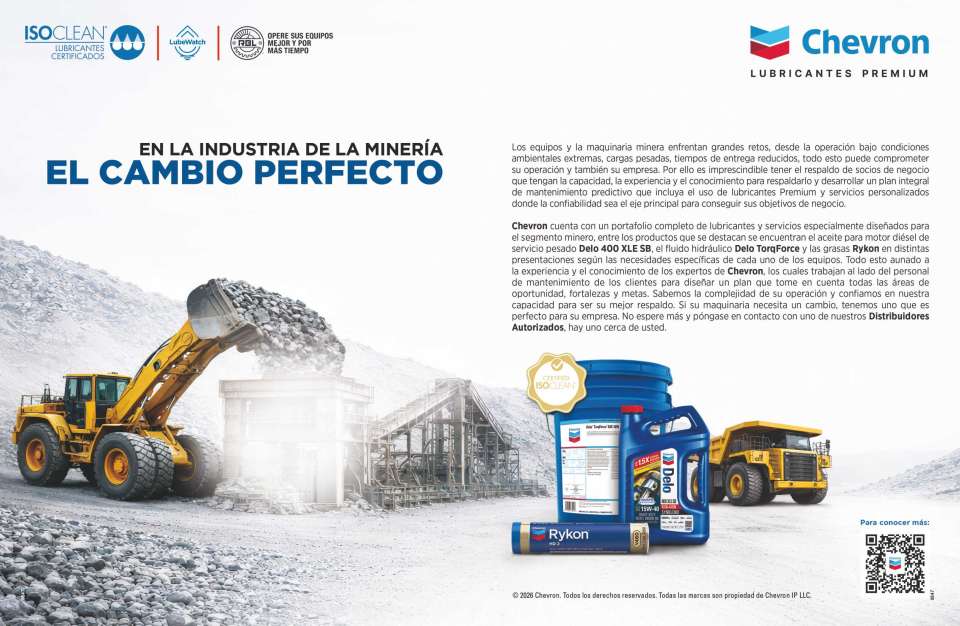 Chevron cuenta con un portafolio completo de Lubricantes y servicios especialmente diseñados para el segmento minero. Si su maquinaria necesita un cambio, tenemos uno que es perfecto para su empresa. Chevron cuenta con un portafolio completo de Lubricantes y servicios especialmente diseñados para el segmento minero. Si su maquinaria necesita un cambio, tenemos uno que es perfecto para su empresa.