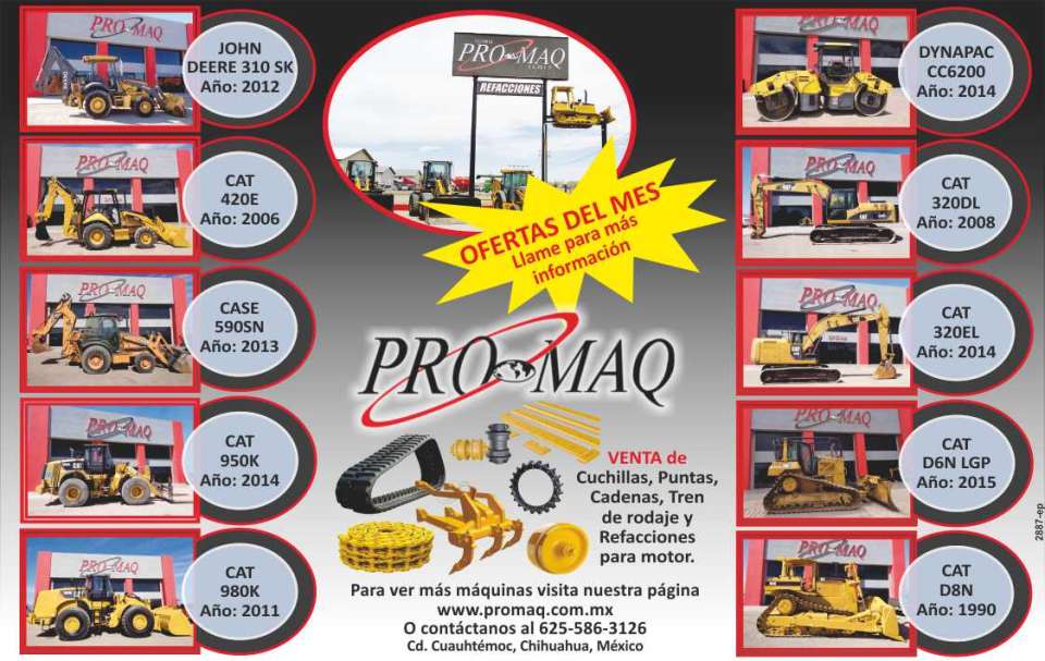 Global Pro-Maq venta de maquinaria, accesorios y refacciones. Ofrecemos Maquinas de calidad y servicio de excelencia, fabricacion de aditamentos para maquinaria pesada. Global Pro-Maq venta de maquinaria, accesorios y refacciones. Ofrecemos Maquinas de calidad y servicio de excelencia, fabricacion de aditamentos para maquinaria pesada.