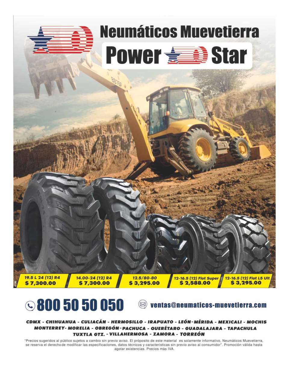 Neumaticos Power Star. 19.5 L 24 (12)R4 y 14.00-24(12)R4 $7,300.00. 12.5/80-80 $3,295.00. 12-16.5(12)Flot Super $ 2,588.00. 12-16.5(12)Flot L5 ULT $ 2,295.00. Promo Valida hasta agotar existencias. Neumaticos Power Star. 19.5 L 24 (12)R4 y 14.00-24(12)R4 $7,300.00. 12.5/80-80 $3,295.00. 12-16.5(12)Flot Super $ 2,588.00. 12-16.5(12)Flot L5 ULT $ 2,295.00. Promo Valida hasta agotar existencias.