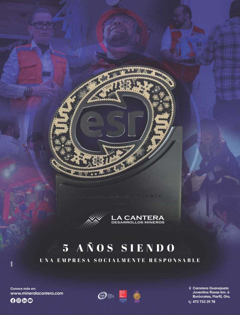 5 años siendo ESR-Empresa Socialmente Responsable. Desarrollo de Obras Mineras, Construccion de Obra Civil, Consultoria y Evaluacion de Proyectos Mineros, Capacitacion Tecnica. Great Place to Work. 5 años siendo ESR-Empresa Socialmente Responsable. Desarrollo de Obras Mineras, Construccion de Obra Civil, Consultoria y Evaluacion de Proyectos Mineros, Capacitacion Tecnica. Great Place to Work.