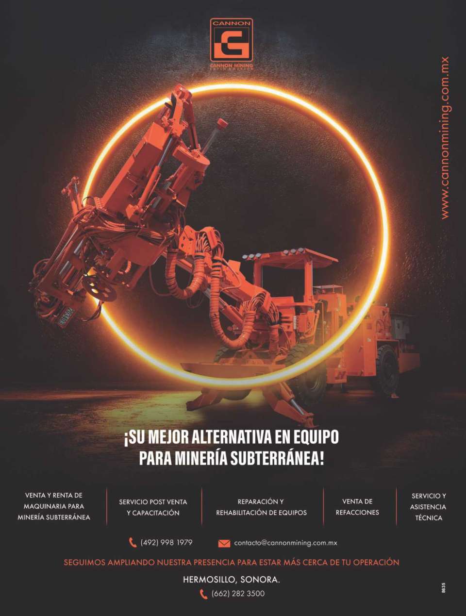 Su mejor alternativa en equipo para mineria subterranea En Cannon Mining nuestra fortaleza radica en la calidad y la confiabilidad de nuestros equipos Su mejor alternativa en equipo para mineria subterranea En Cannon Mining nuestra fortaleza radica en la calidad y la confiabilidad de nuestros equipos