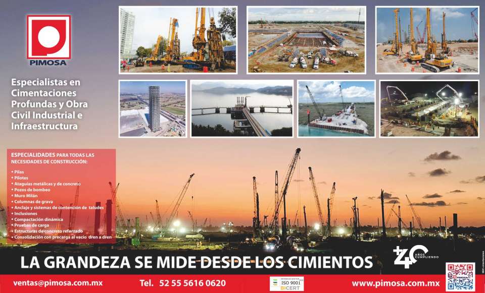 Especialistas en Cimentacion Profunda. Pilas, Pilotes, Ataguias, Muro Milan, Columnas de grava, Anclaje, Sistemas de contencion de Taludes, Inclusiones, Compactacion, Pruebas de carga.